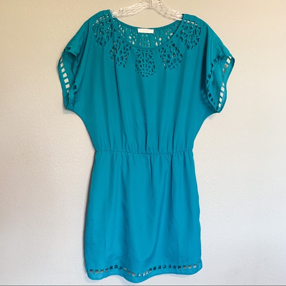 Lush Dresses & Skirts - 🌿3/$15 Lush medium teal laser cut cinched waist